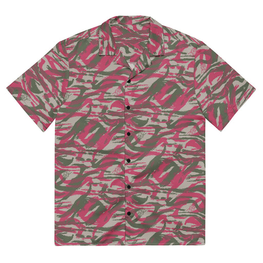 Lizard Red Syrian CAMO Unisex Short-Sleeve Button Shirt - 2XS - Button-Up