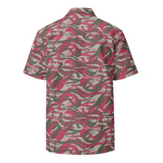 Lizard Red Syrian CAMO Unisex Short-Sleeve Button Shirt - Button-Up