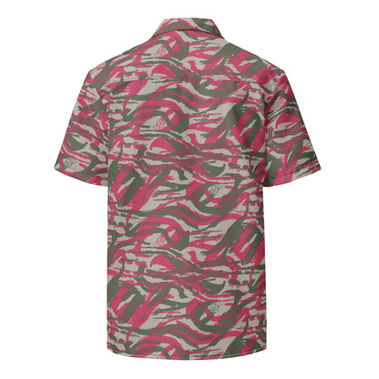 Syrian Lizard Red CAMO Unisex button shirt - Button Shirts