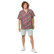 Lizard Red Syrian CAMO Unisex Short-Sleeve Button Shirt - Button-Up