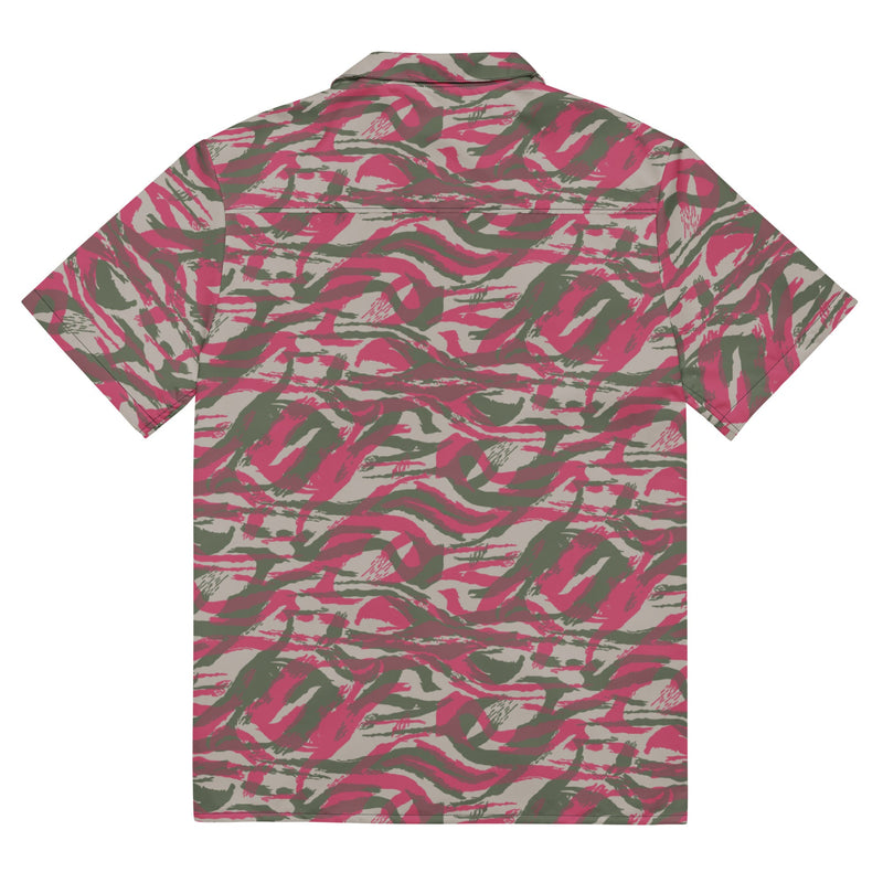 Lizard Red Syrian CAMO Unisex Short-Sleeve Button Shirt - Button-Up