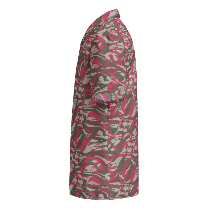 Lizard Red Syrian CAMO Unisex Short-Sleeve Button Shirt - Button-Up