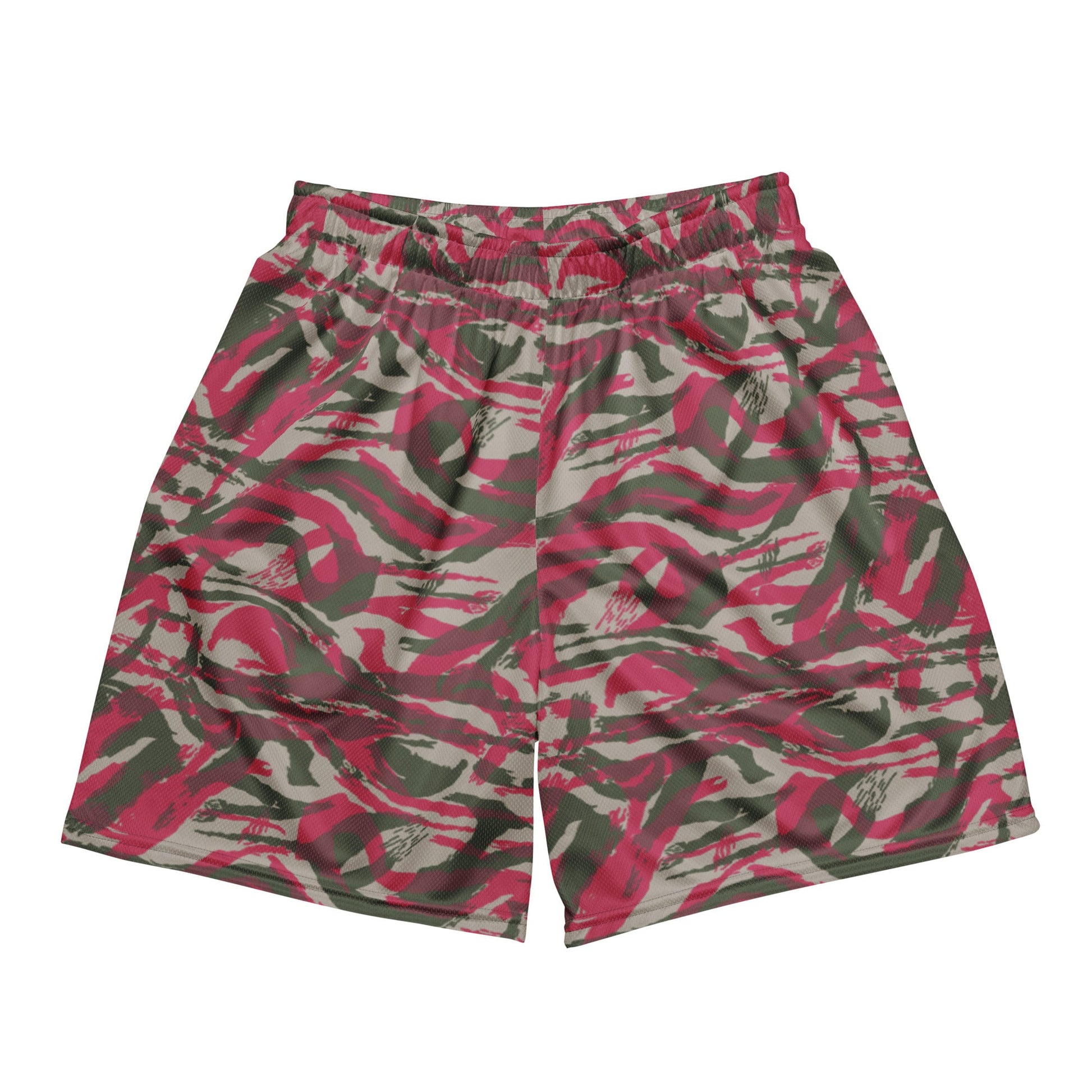 Syrian Lizard Red CAMO Unisex mesh shorts - 2XS - Mesh Shorts