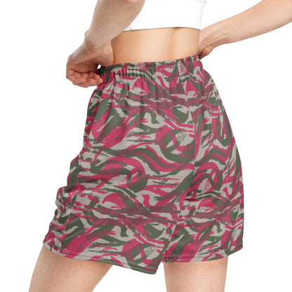 Syrian Lizard Red CAMO Unisex mesh shorts - Mesh Shorts
