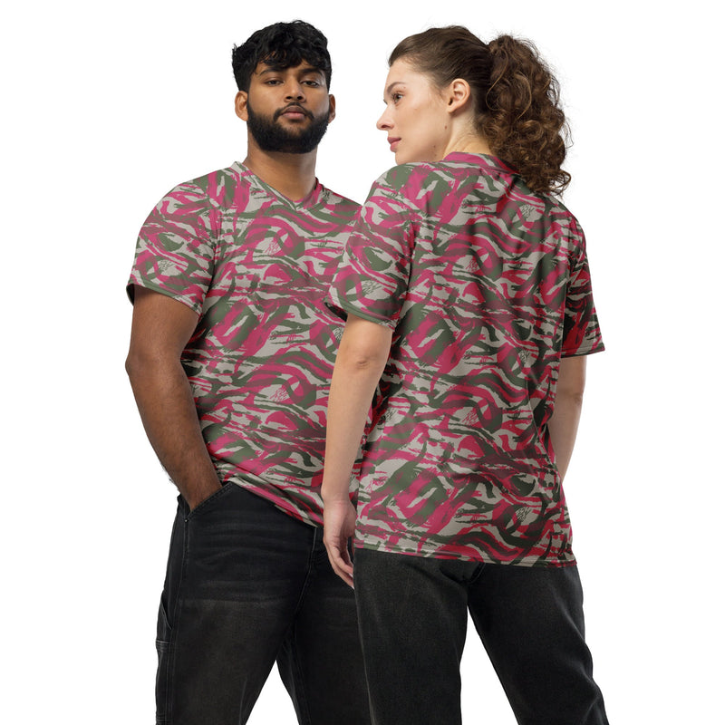 Lizard Red Syrian CAMO Unisex Sports Jersey - 2XS