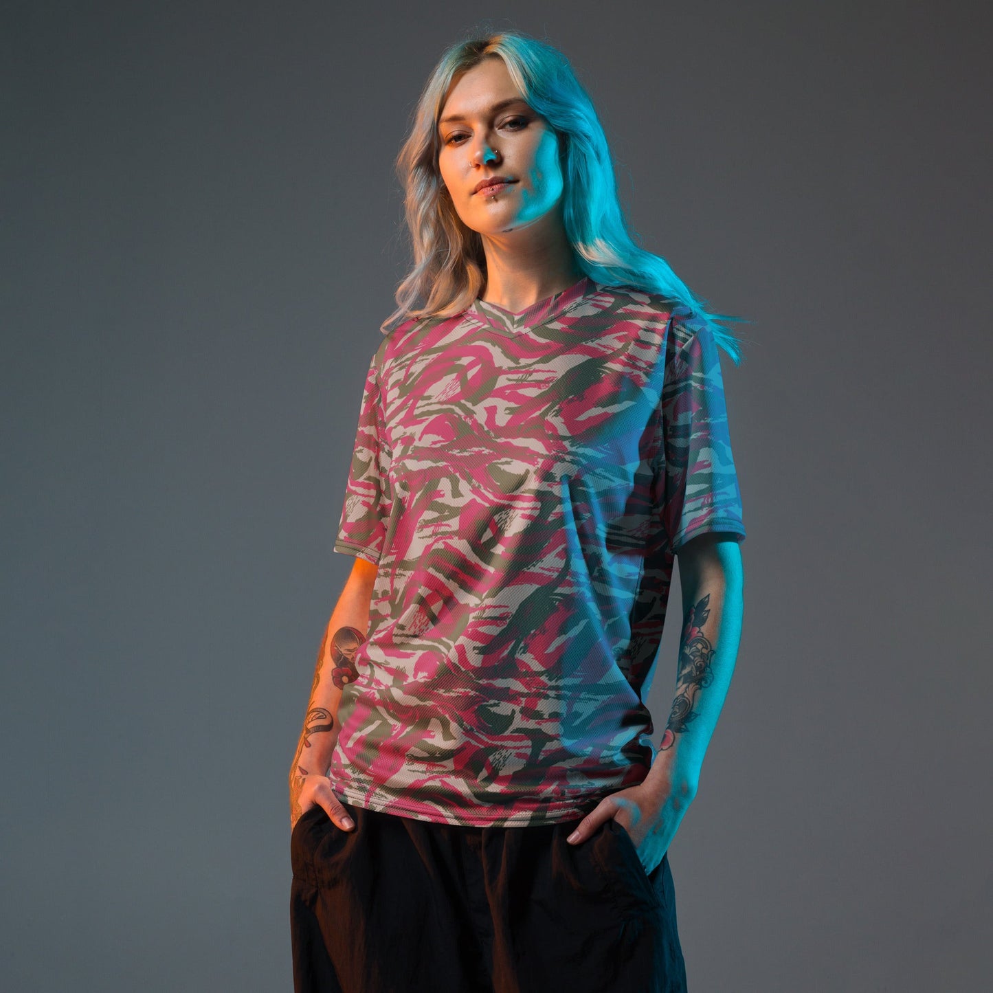 Syrian Lizard Red CAMO unisex sports jersey - Sports Jerseys