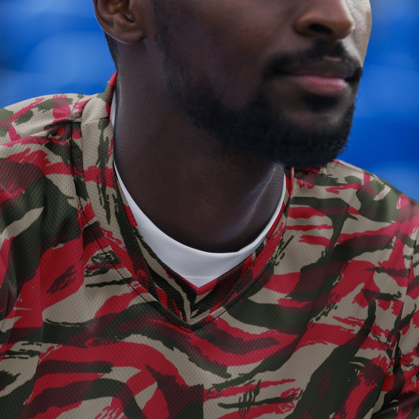 Syrian Lizard Red CAMO unisex sports jersey - Sports Jerseys