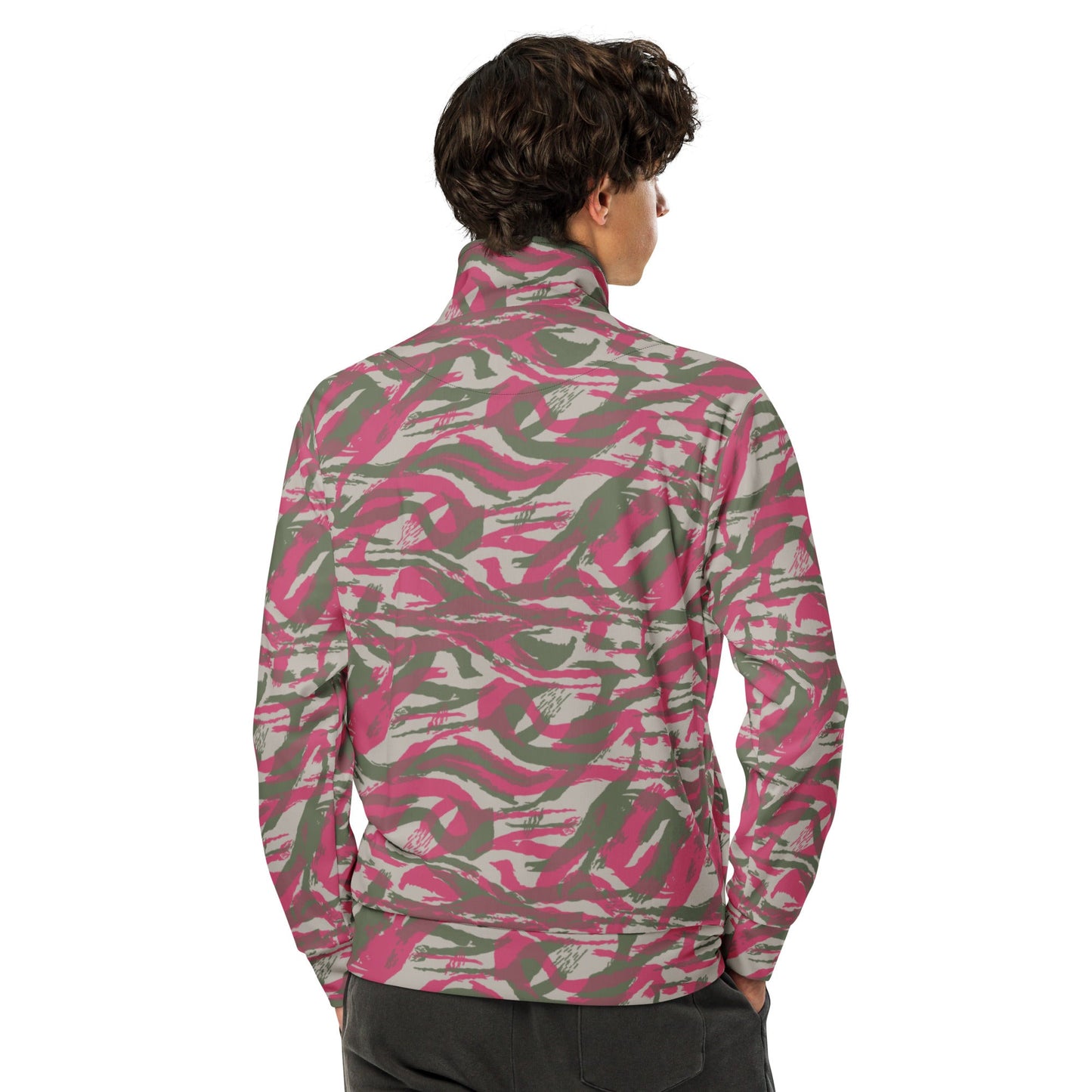 Syrian Lizard Red CAMO Unisex track jacket - Track Jackets