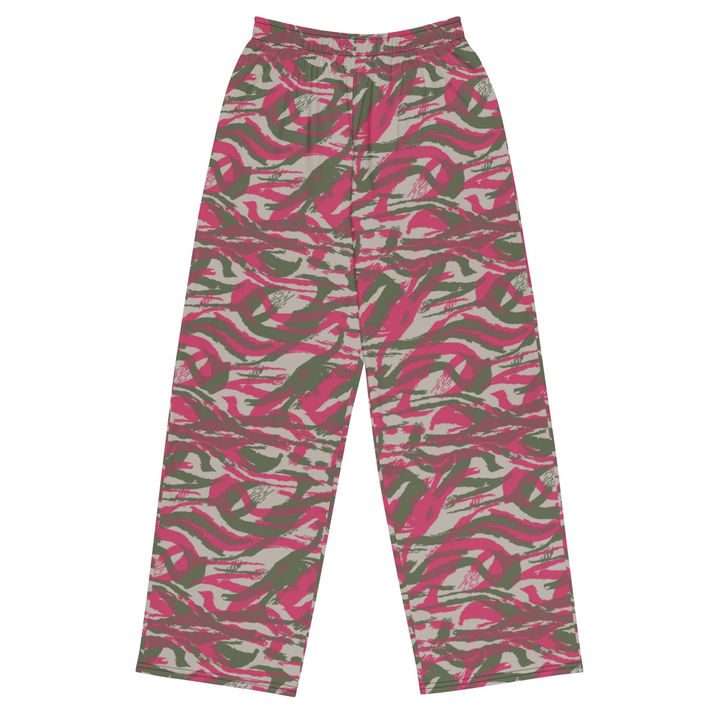 Syrian Lizard Red CAMO unisex wide-leg pants - 2XS - Wide-leg Pants