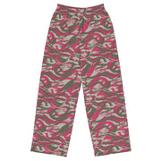 Lizard Red Syrian CAMO Unisex Wide-Leg Leisure Pants - 2XS - Pant