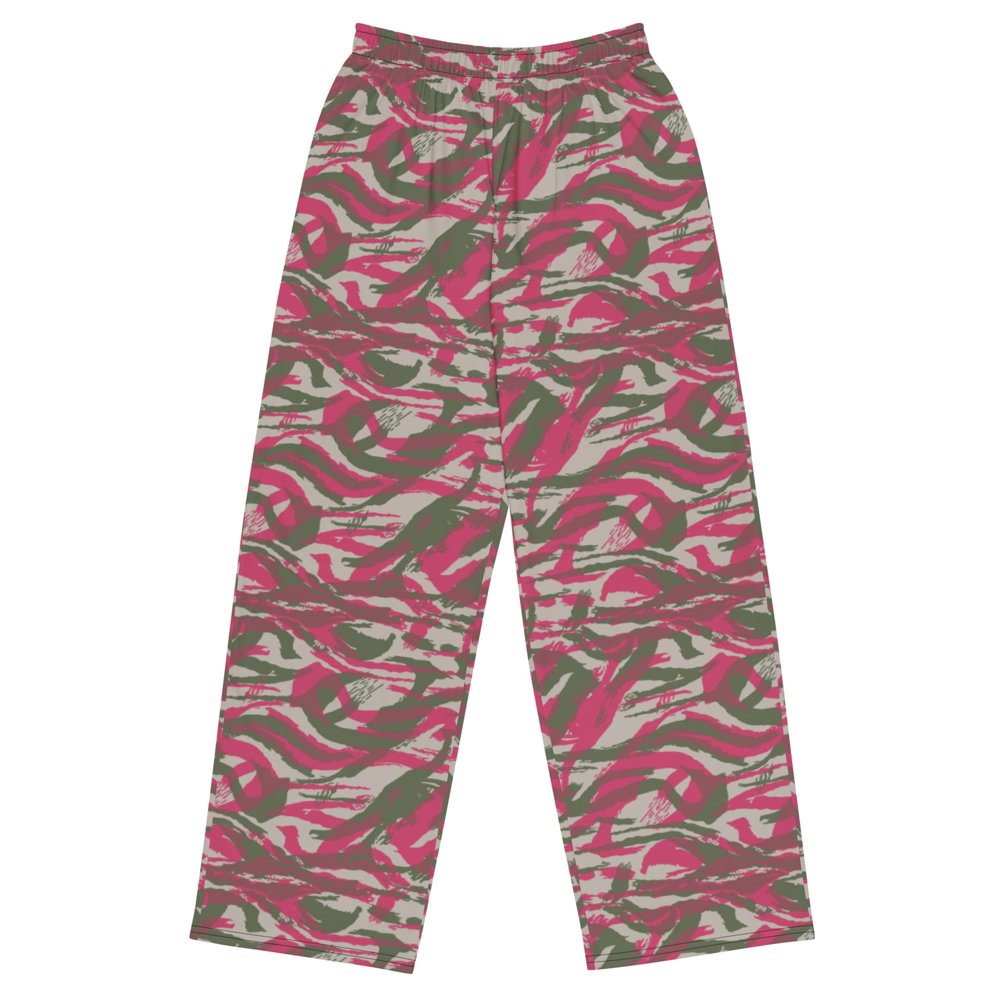 Syrian Lizard Red CAMO unisex wide-leg pants - 2XS - Wide-leg Pants