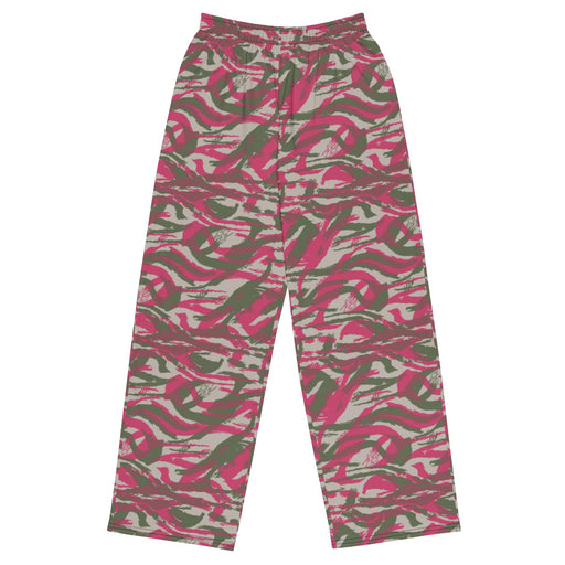 Lizard Red Syrian CAMO Unisex Wide-Leg Leisure Pants - 2XS - Pant