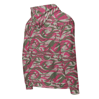 Syrian Lizard Red CAMO Unisex zip hoodie - Zip Hoodies