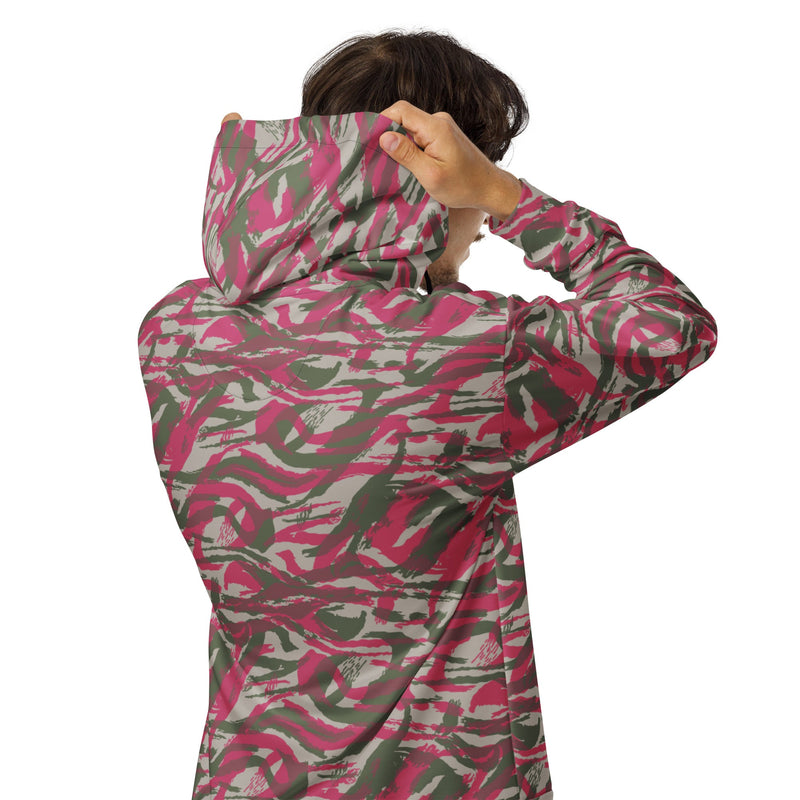 Lizard Red Syrian CAMO Unisex Zip Hoodie