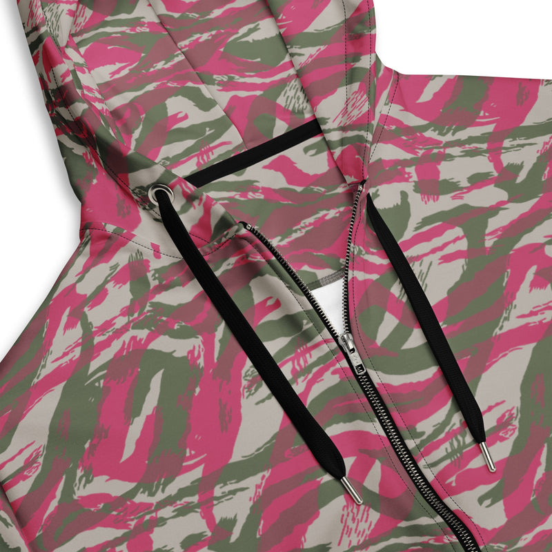 Lizard Red Syrian CAMO Unisex Zip Hoodie