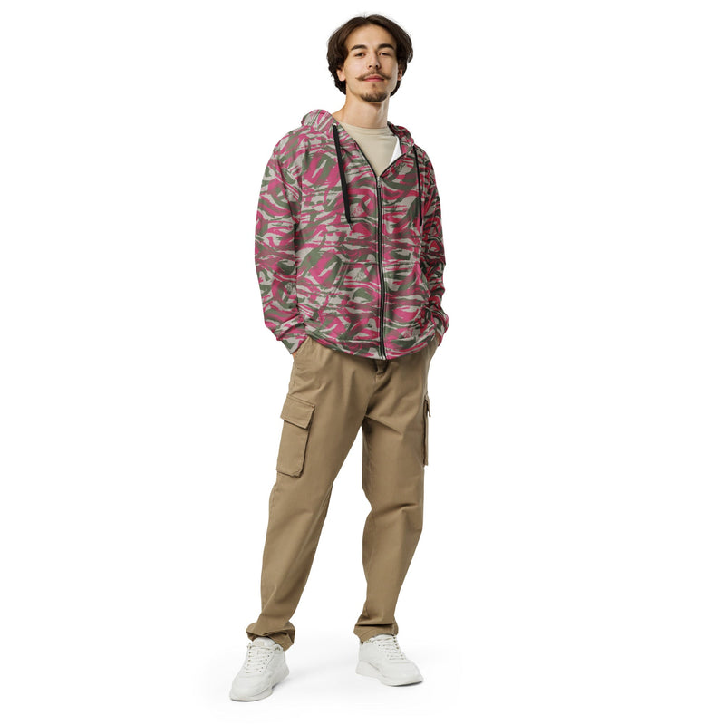 Lizard Red Syrian CAMO Unisex Zip Hoodie