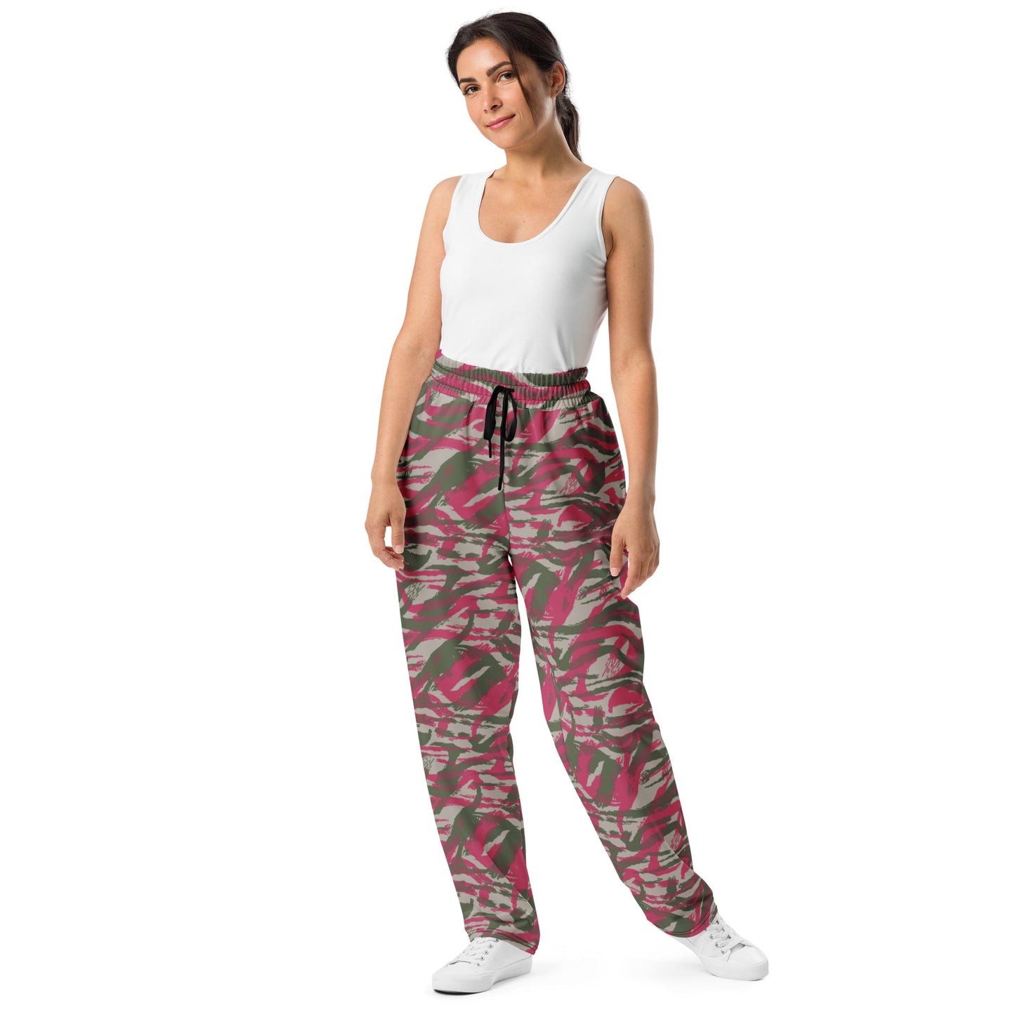 Syrian Lizard Red CAMO Wide-leg joggers - Joggers