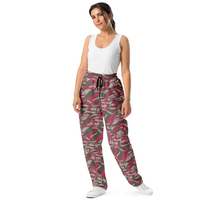 Syrian Lizard Red CAMO Wide-leg joggers - Joggers