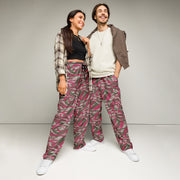 Lizard Red Syrian CAMO Unisex Wide-Leg Joggers - 2XS