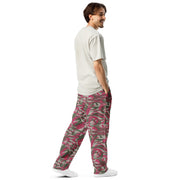 Lizard Red Syrian CAMO Unisex Wide-Leg Joggers