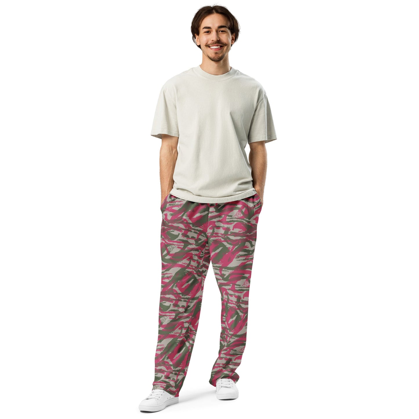 Syrian Lizard Red CAMO Wide-leg joggers - Joggers