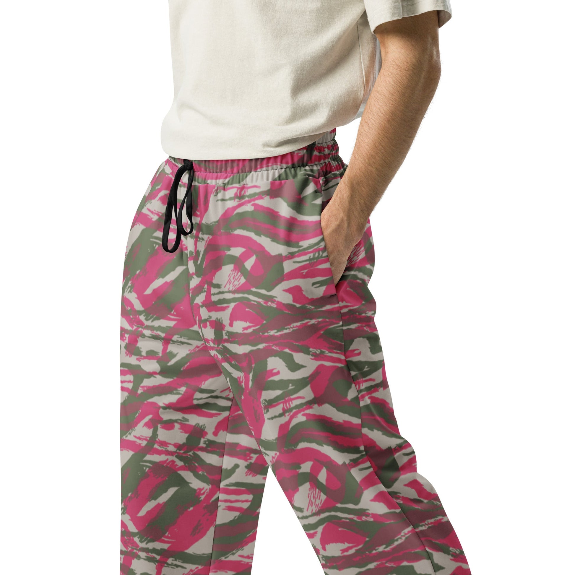 Syrian Lizard Red CAMO Wide-leg joggers - Joggers