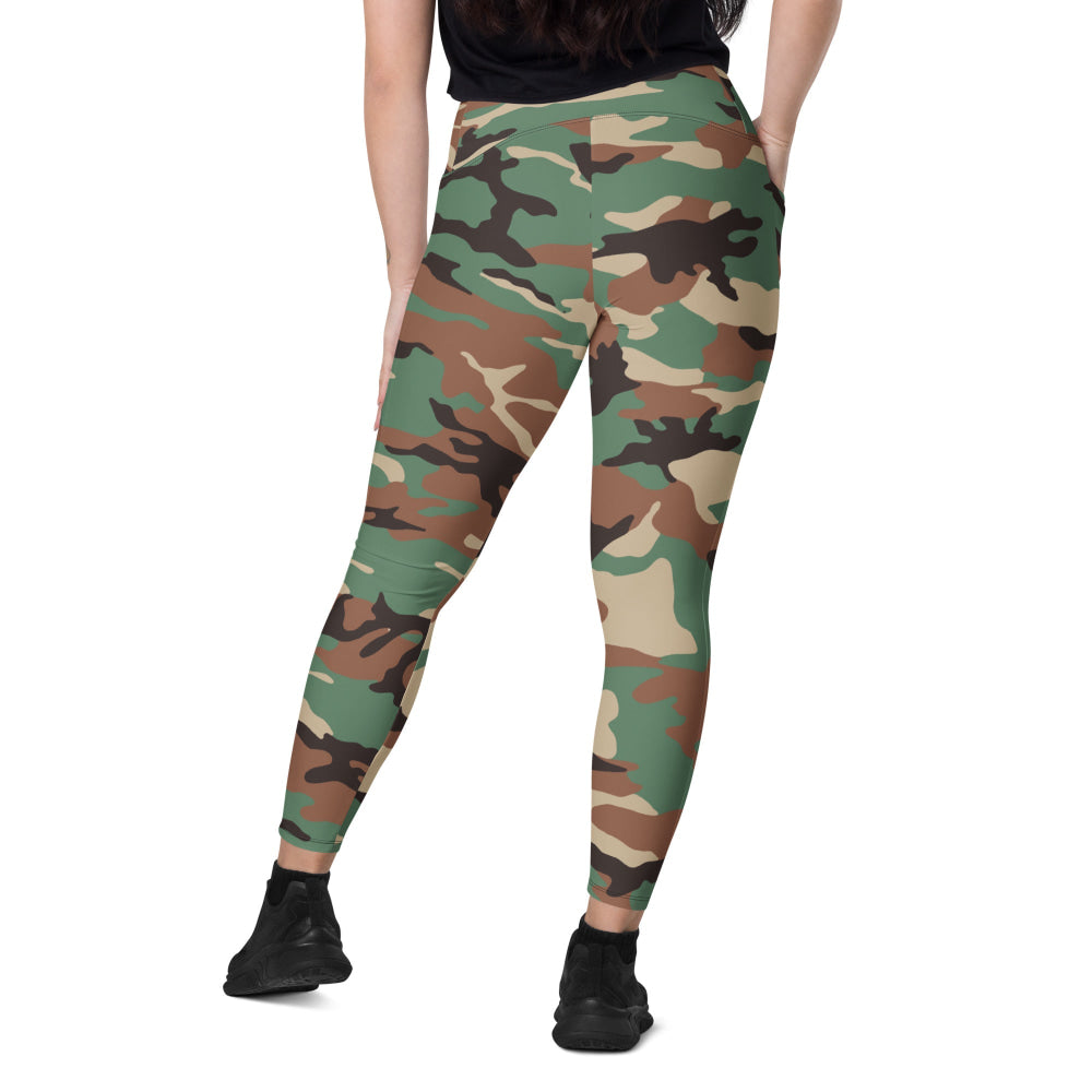 Syrian Woodland CAMO Leggings with pockets - Womens With Pockets