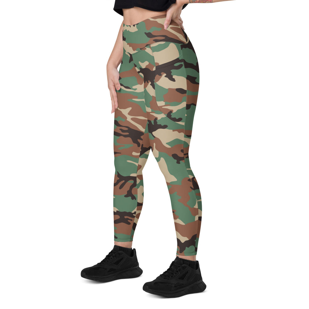 Syrian Woodland CAMO Leggings with pockets - Womens With Pockets