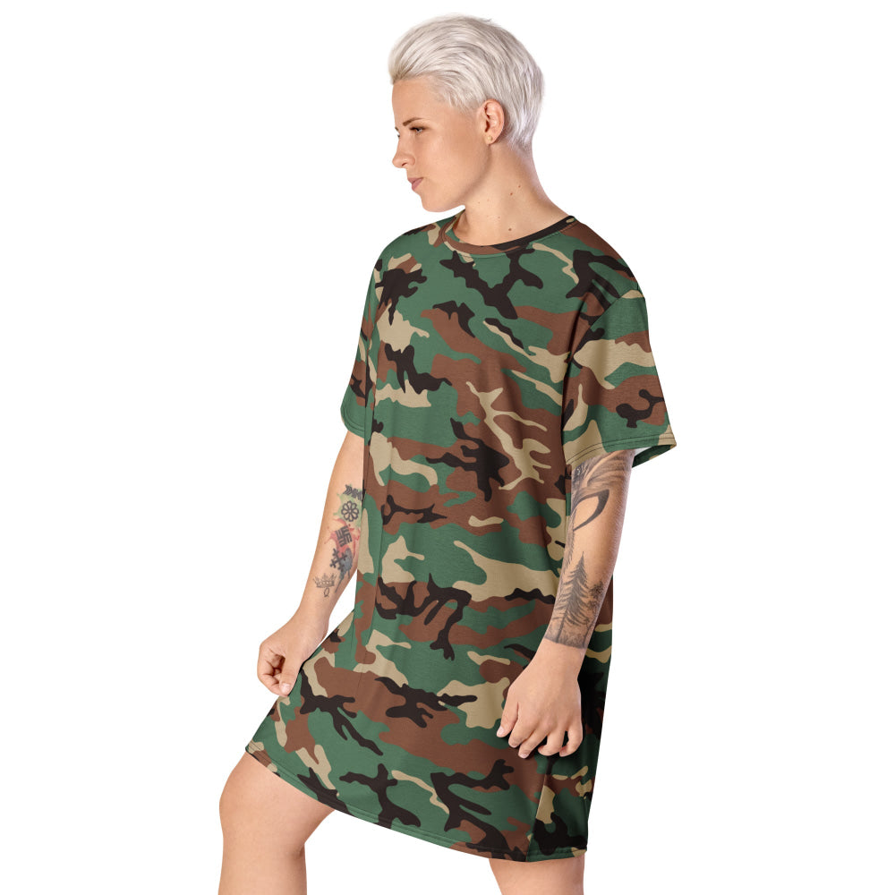 Syrian Woodland CAMO T-shirt dress - Womens T-Shirt Dress