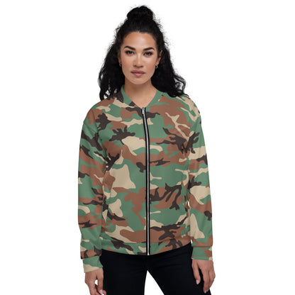 Syrian Woodland CAMO Unisex Bomber Jacket