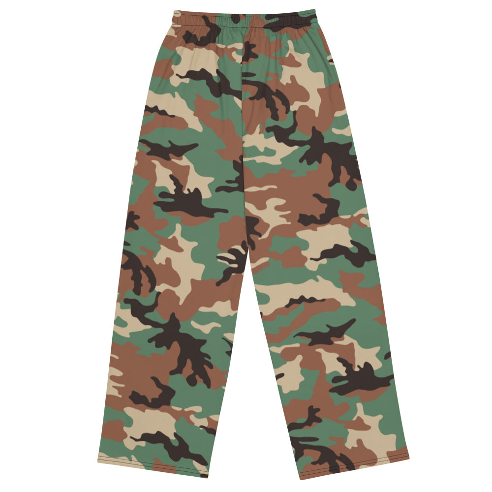 Syrian Woodland CAMO unisex wide-leg pants - Unisex Wide-Leg Pants