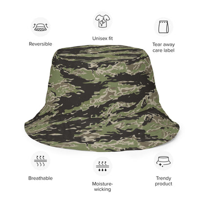 Taiwan Marine Corps Tiger Stripe CAMO Reversible bucket hat - Bucket Hat