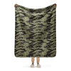 Taiwan Marine Corps Tiger Stripe CAMO Sherpa blanket - 50″×60″