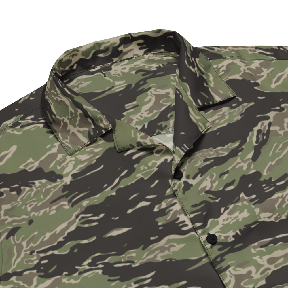 Taiwan Marine Corps Tiger Stripe CAMO Unisex button shirt - Button Shirt