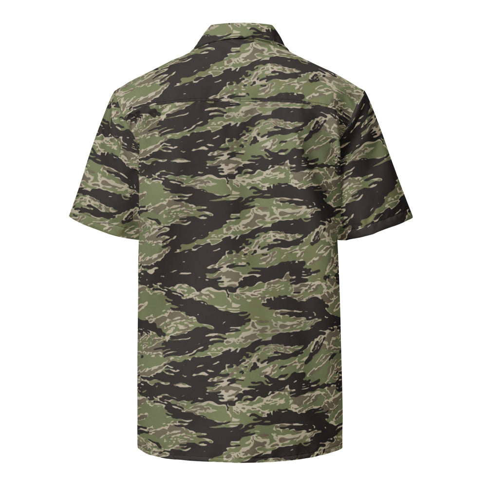 Taiwan Marine Corps Tiger Stripe CAMO Unisex button shirt - Button Shirt