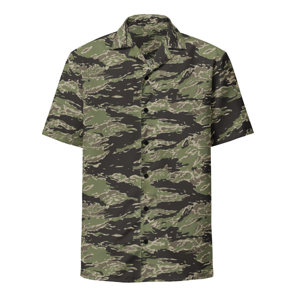 Taiwan Marine Corps Tiger Stripe CAMO Unisex button shirt - Button Shirt