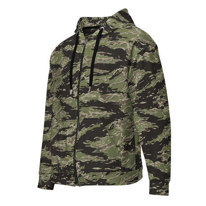 Taiwan Marine Corps Tiger Stripe CAMO Unisex zip hoodie - 2XS - Zip Hoodie