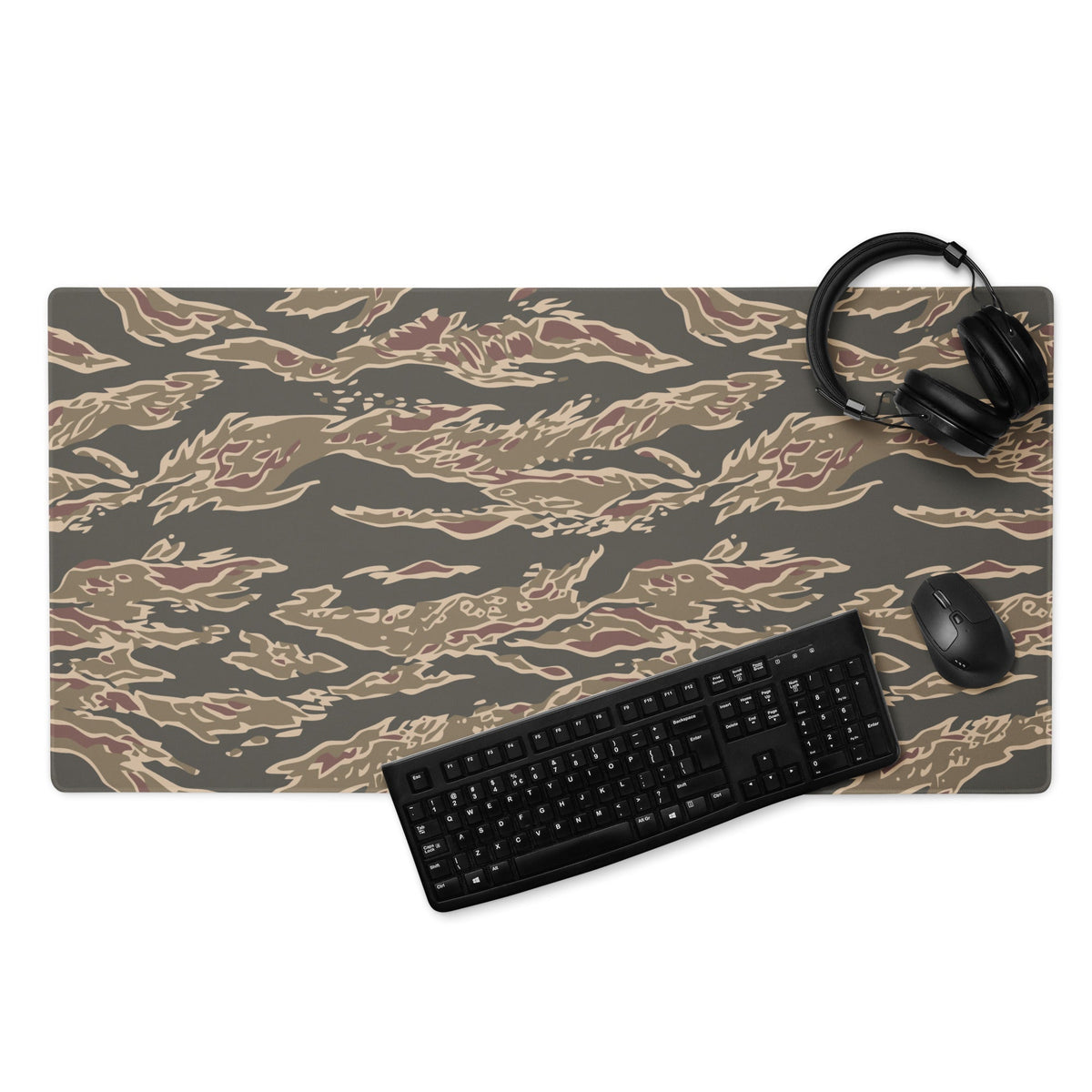 Taiwan Special Forces Red Tiger Stripe CAMO Gaming mouse pad - 36″×18″