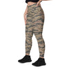 Taiwan Special Forces Red Tiger Stripe CAMO Leggings with pockets - Womens