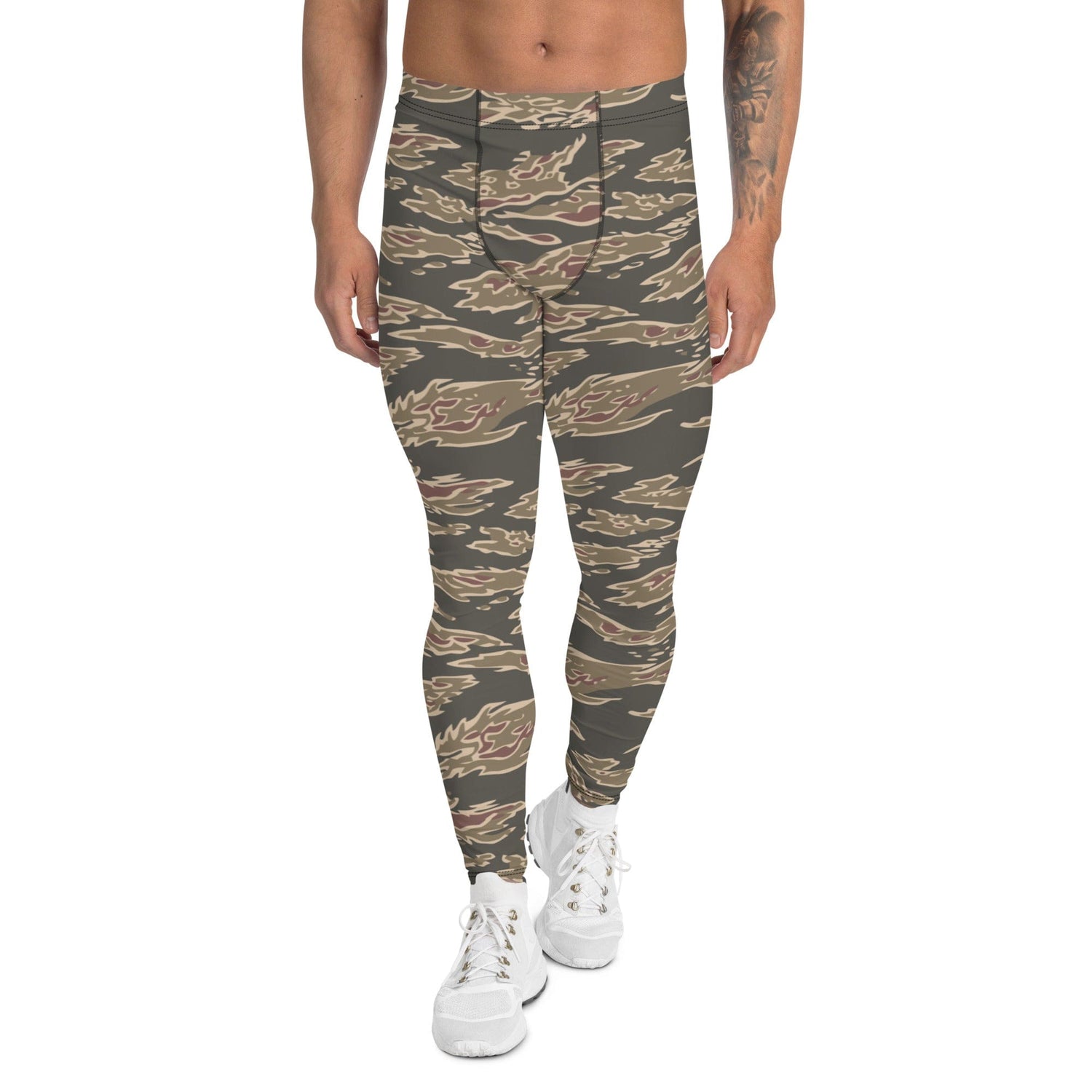 Taiwan Special Forces Red Tiger Stripe CAMO Men’s Leggings - XS - Mens