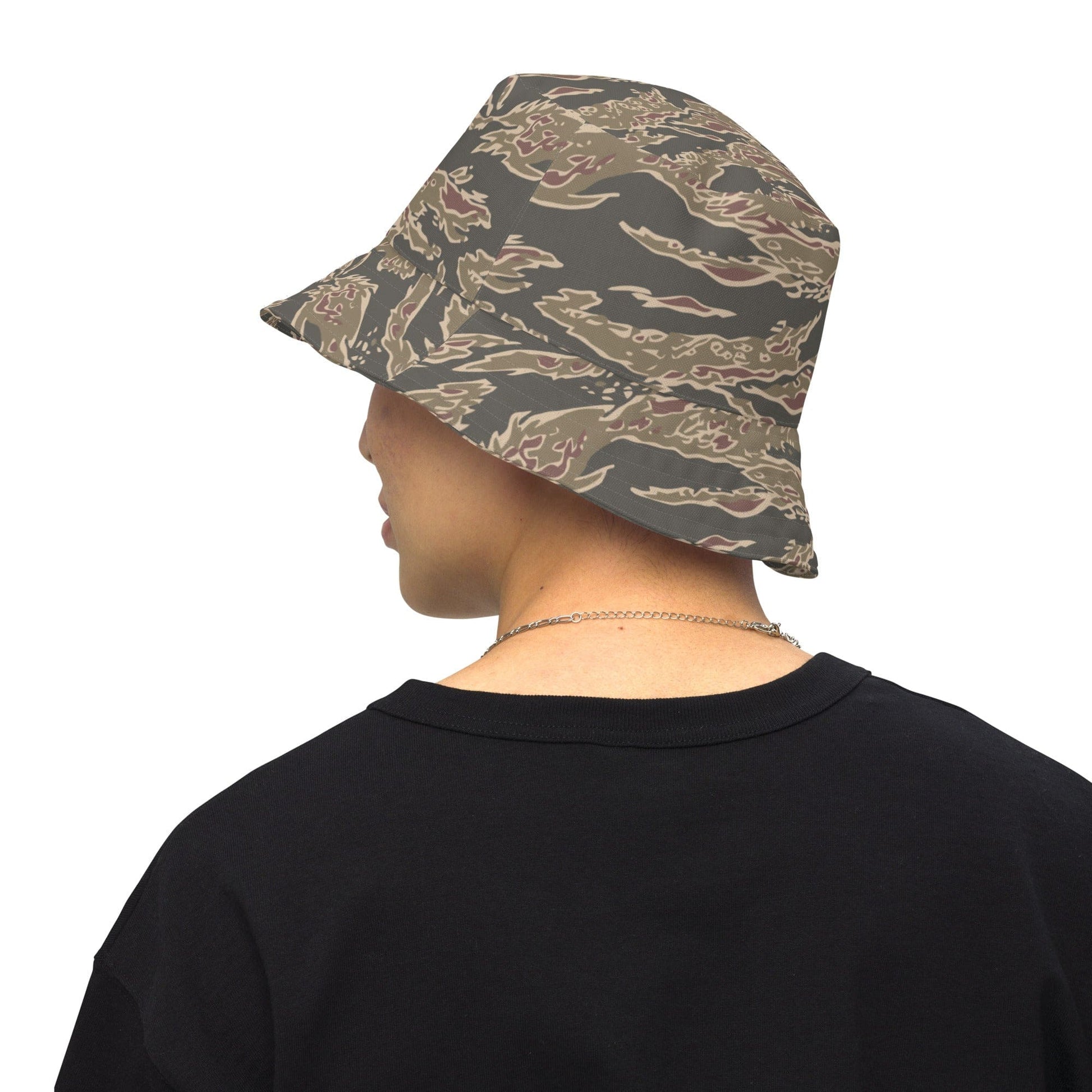 Taiwan Special Forces Red Tiger Stripe CAMO Reversible bucket hat - S/M - Bucket Hat