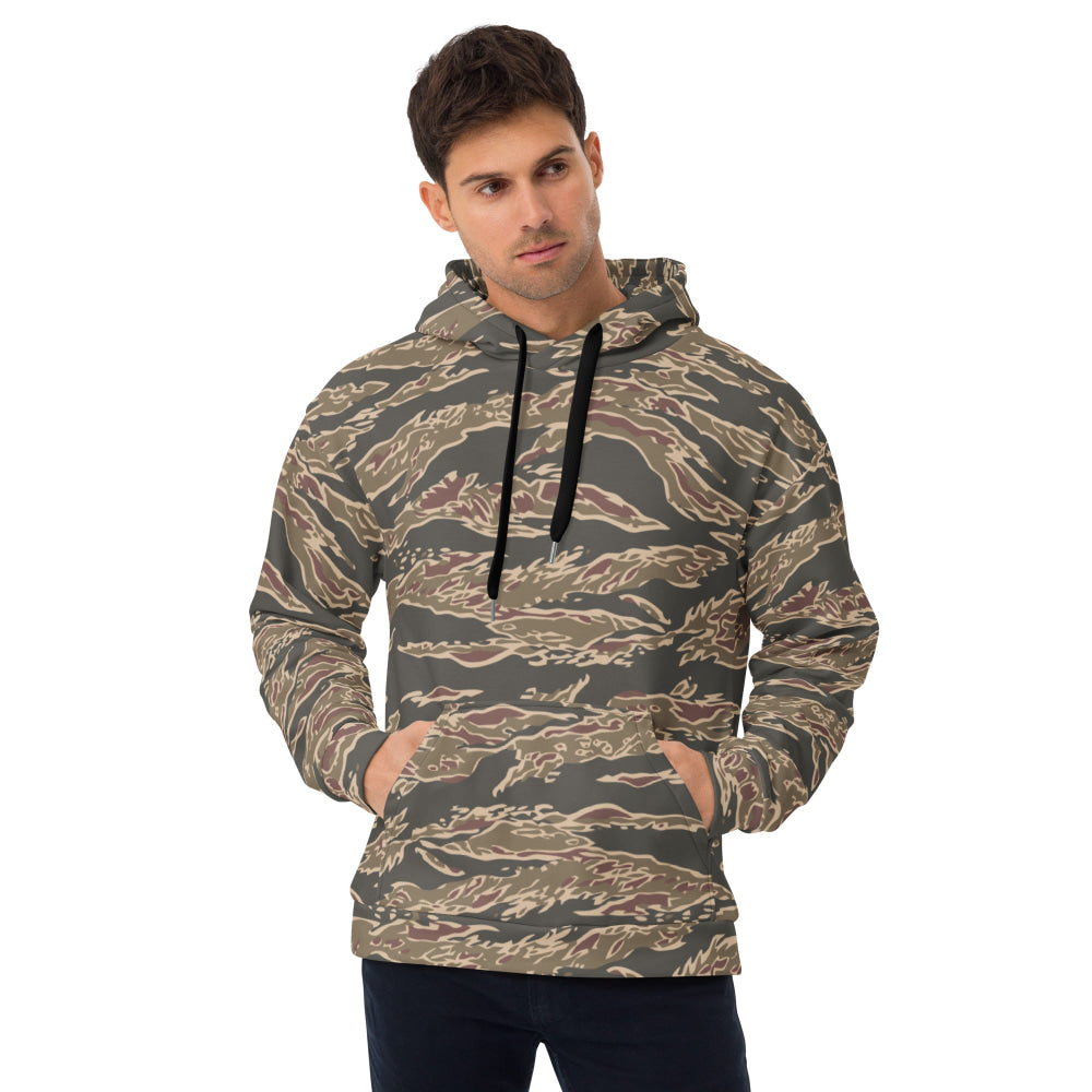 Taiwan Special Forces Red Tiger Stripe CAMO Unisex Hoodie - 2XS