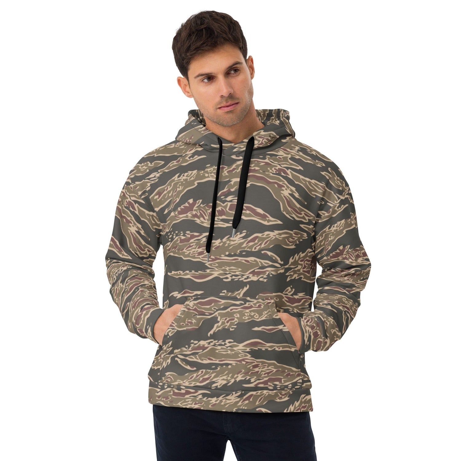 Taiwan Special Forces Red Tiger Stripe CAMO Unisex Hoodie - 2XS - Hoodies