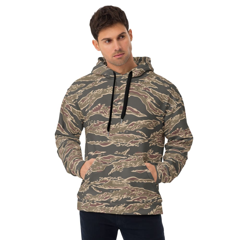 Taiwan Special Forces Red Tiger Stripe CAMO Unisex Hoodie - XS
