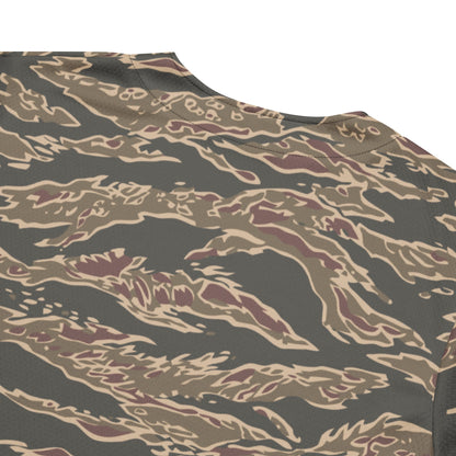 Taiwanese Special Forces Red Tiger Stripe CAMO baseball jersey - Baseball Jerseys