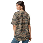 Tiger Stripe Ironwood Red CAMO Unisex Baseball Jersey