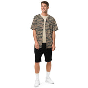 Tiger Stripe Ironwood Red CAMO Unisex Baseball Jersey