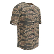 Tiger Stripe Ironwood Red CAMO Unisex Baseball Jersey