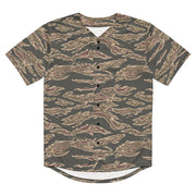 Tiger Stripe Ironwood Red CAMO Unisex Baseball Jersey