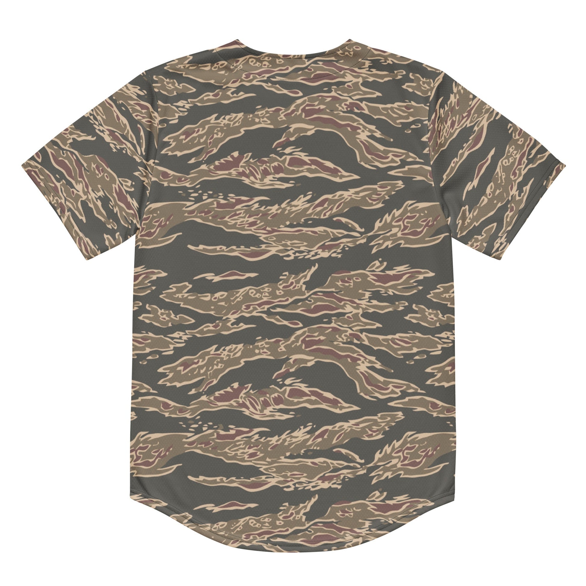 Taiwanese Special Forces Red Tiger Stripe CAMO baseball jersey - Baseball Jerseys